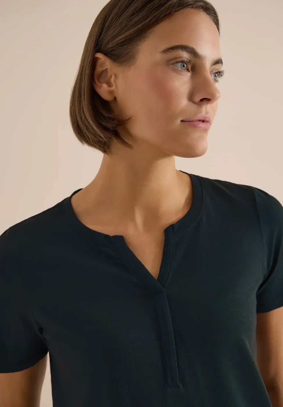 Basic Shirt im Tunika-Look