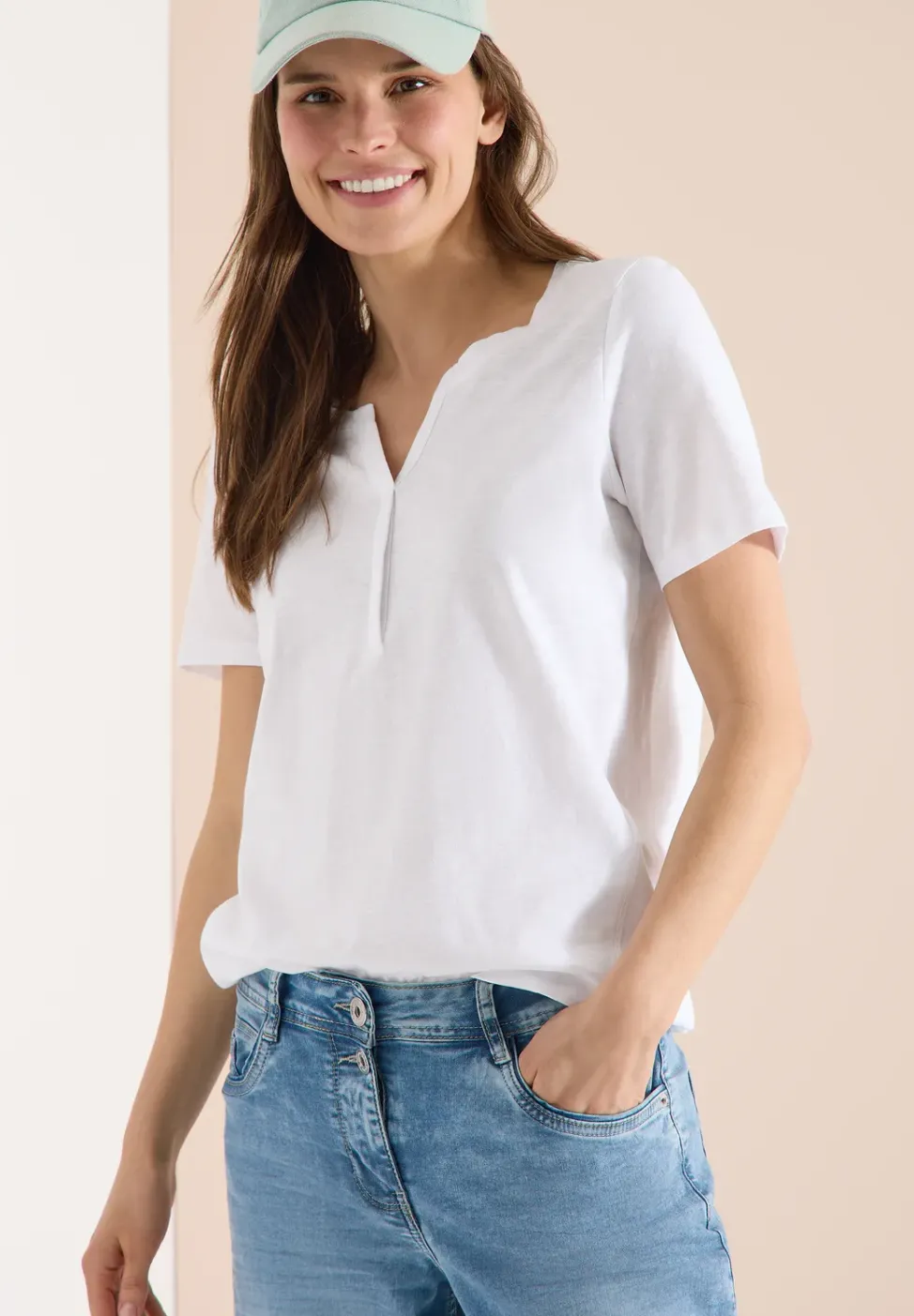 Basic Shirt im Tunika-Look
