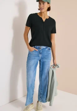 Basic Shirt im Tunika-Look