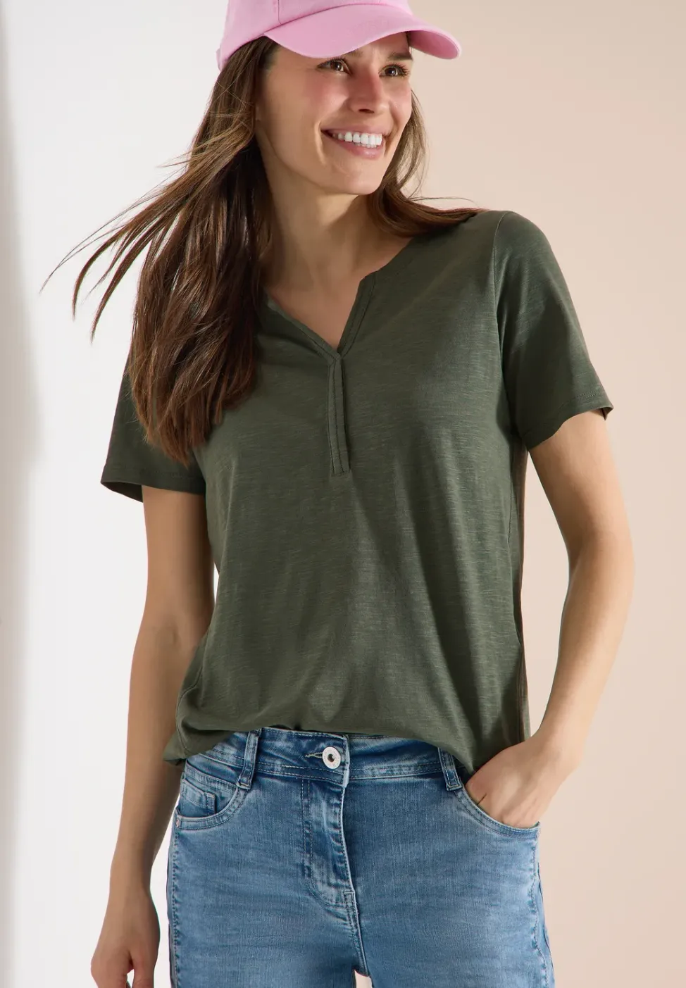 Basic Shirt im Tunika-Look