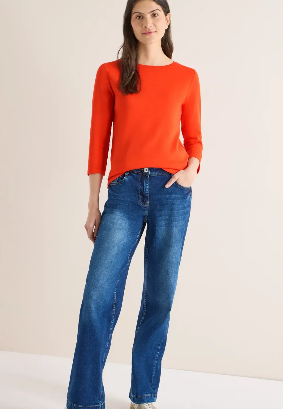 Basic Shirt in Unifarbe