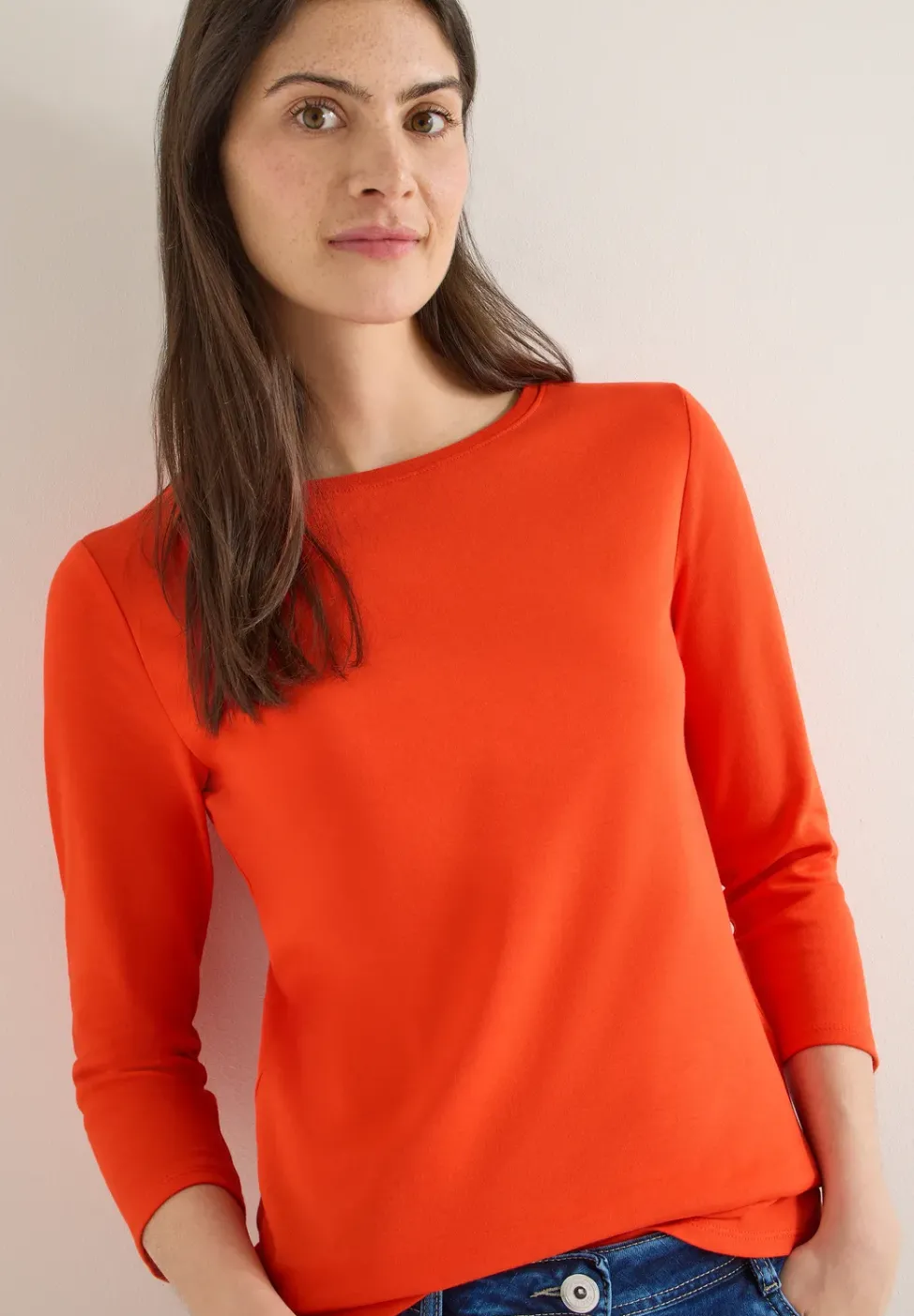 Basic Shirt in Unifarbe