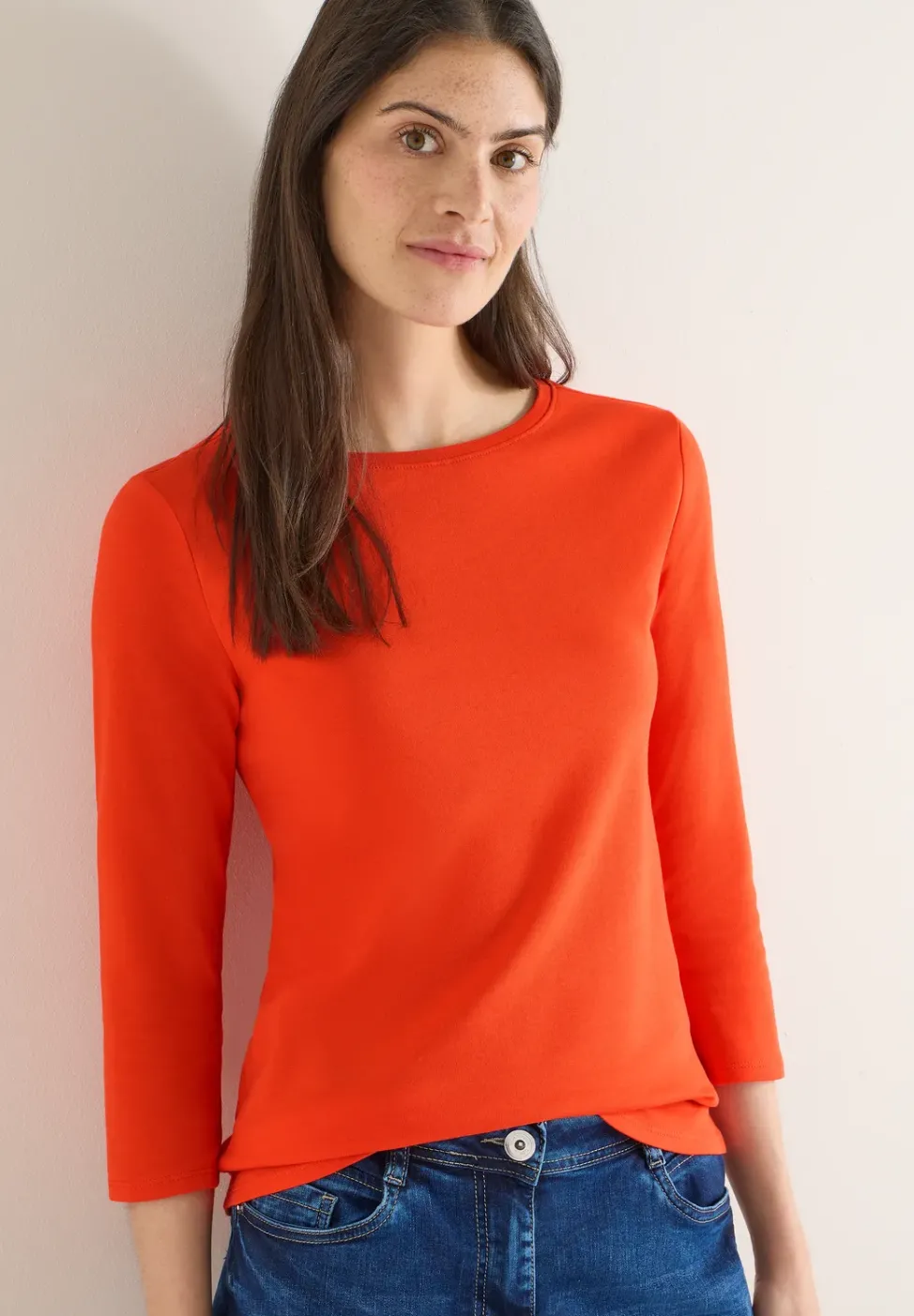 Basic Shirt in Unifarbe