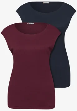 Basic Shirt mit Boatneck im 2er-Pack