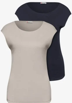Basic Shirt mit Boatneck im 2er-Pack