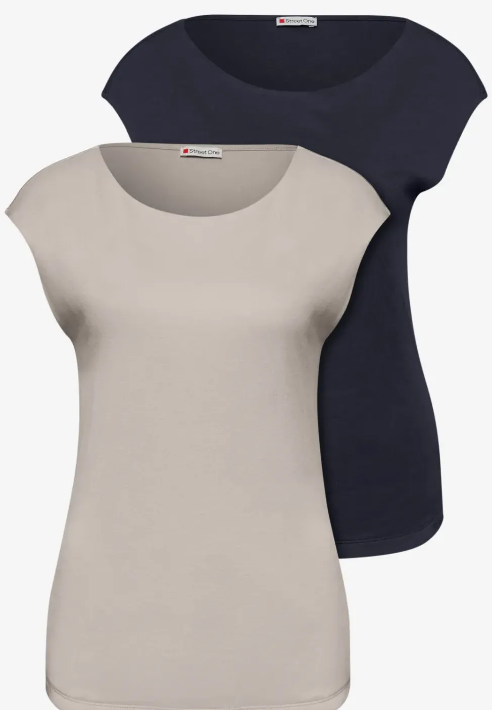 Basic Shirt mit Boatneck im 2er-Pack