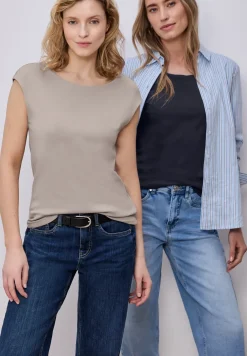 Basic Shirt mit Boatneck im 2er-Pack