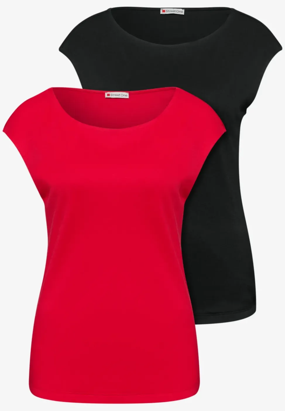 Basic Shirt mit Boatneck im 2er-Pack