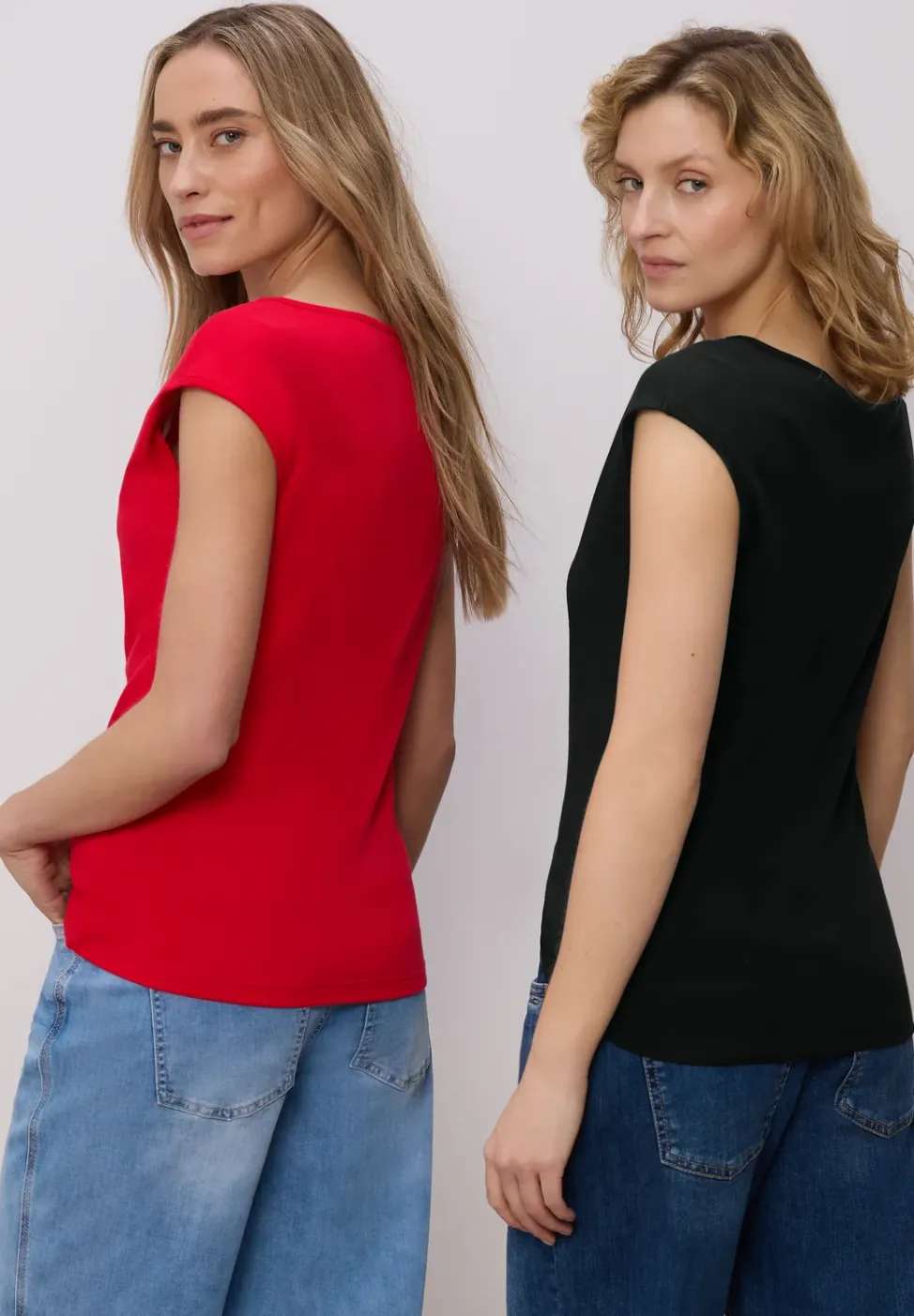 Basic Shirt mit Boatneck im 2er-Pack