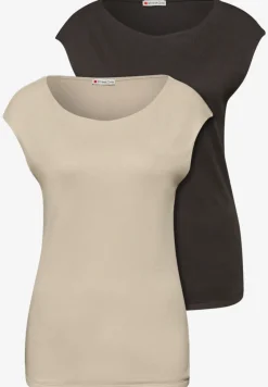 Basic Shirt mit Boatneck im 2er-Pack