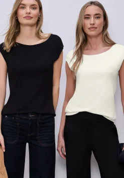 Basic Shirt mit Boatneck im 2er-Pack