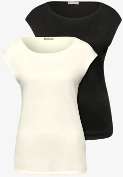 Basic Shirt mit Boatneck im 2er-Pack