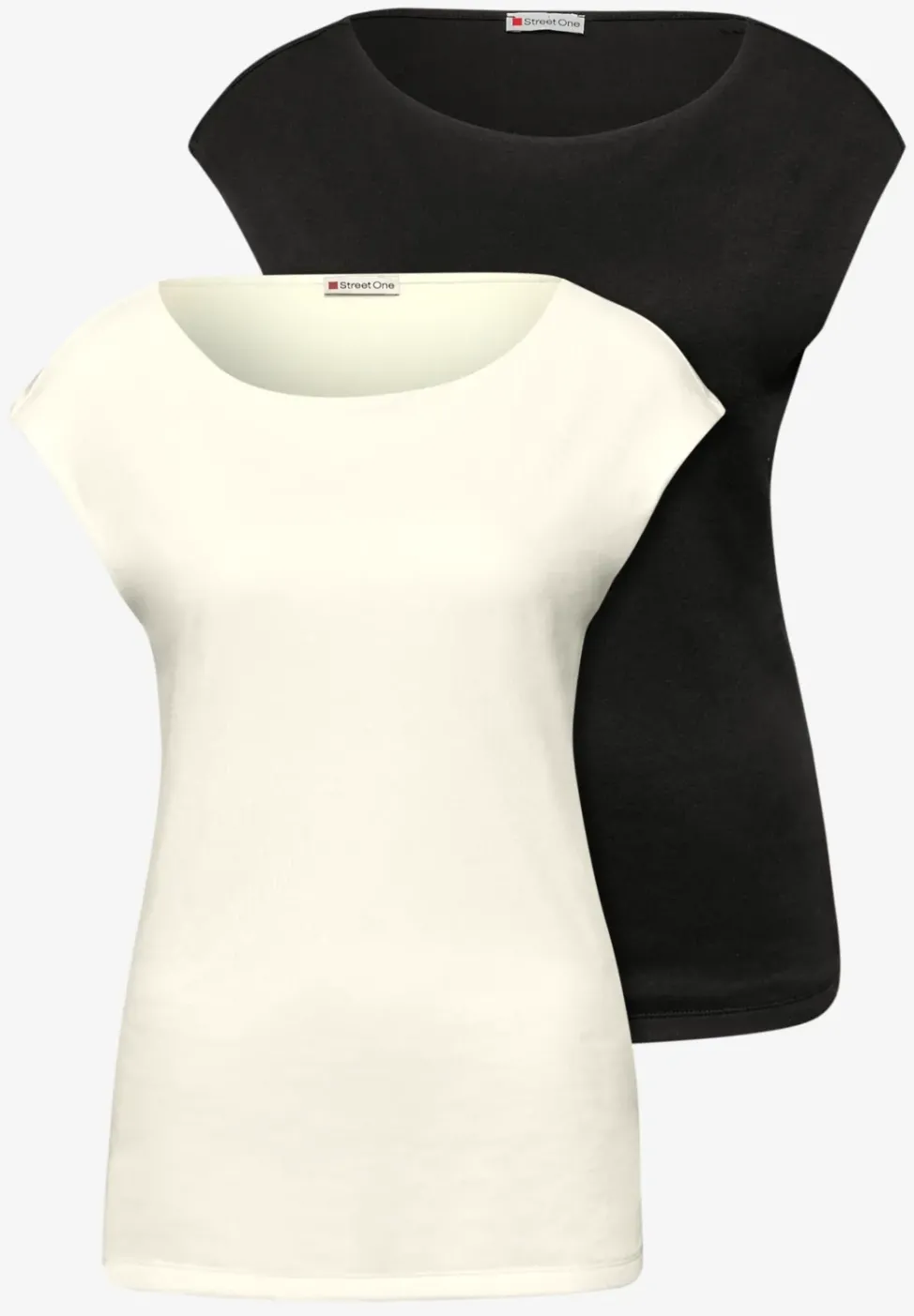 Basic Shirt mit Boatneck im 2er-Pack
