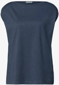 Basic Shirt mit U-Boot-Ausschnitt