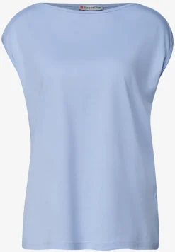 Basic Shirt mit U-Boot-Ausschnitt