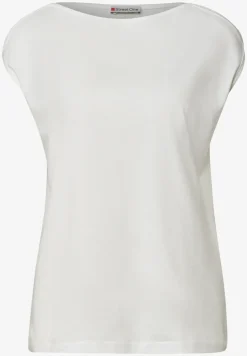 Basic Shirt mit U-Boot-Ausschnitt
