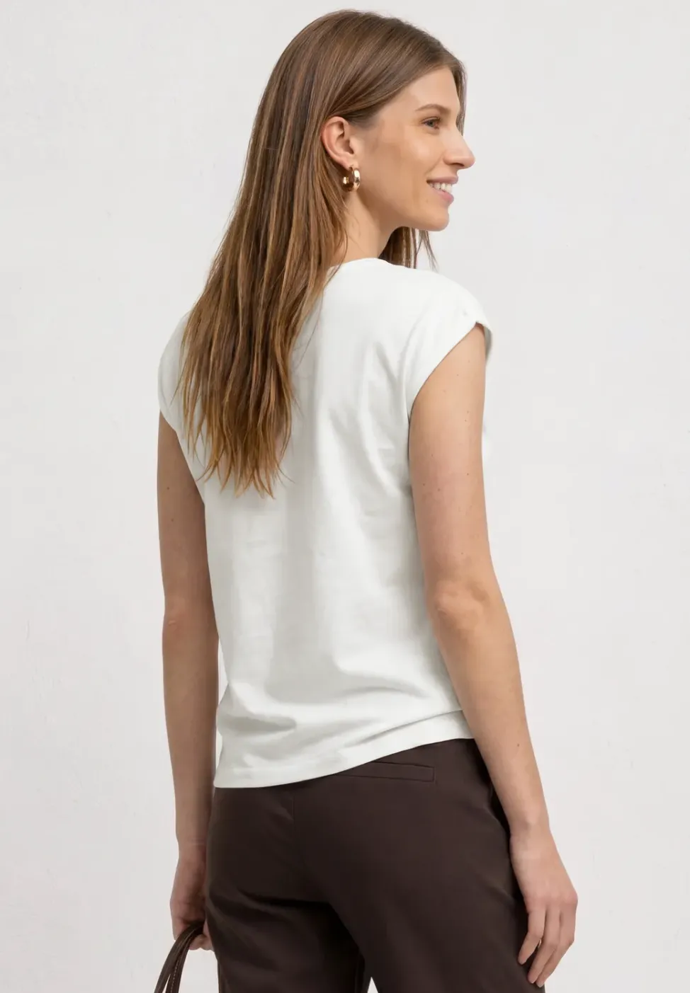 Basic Shirt mit U-Boot-Ausschnitt