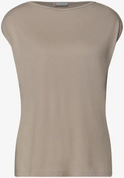 Basic Shirt mit U-Boot-Ausschnitt