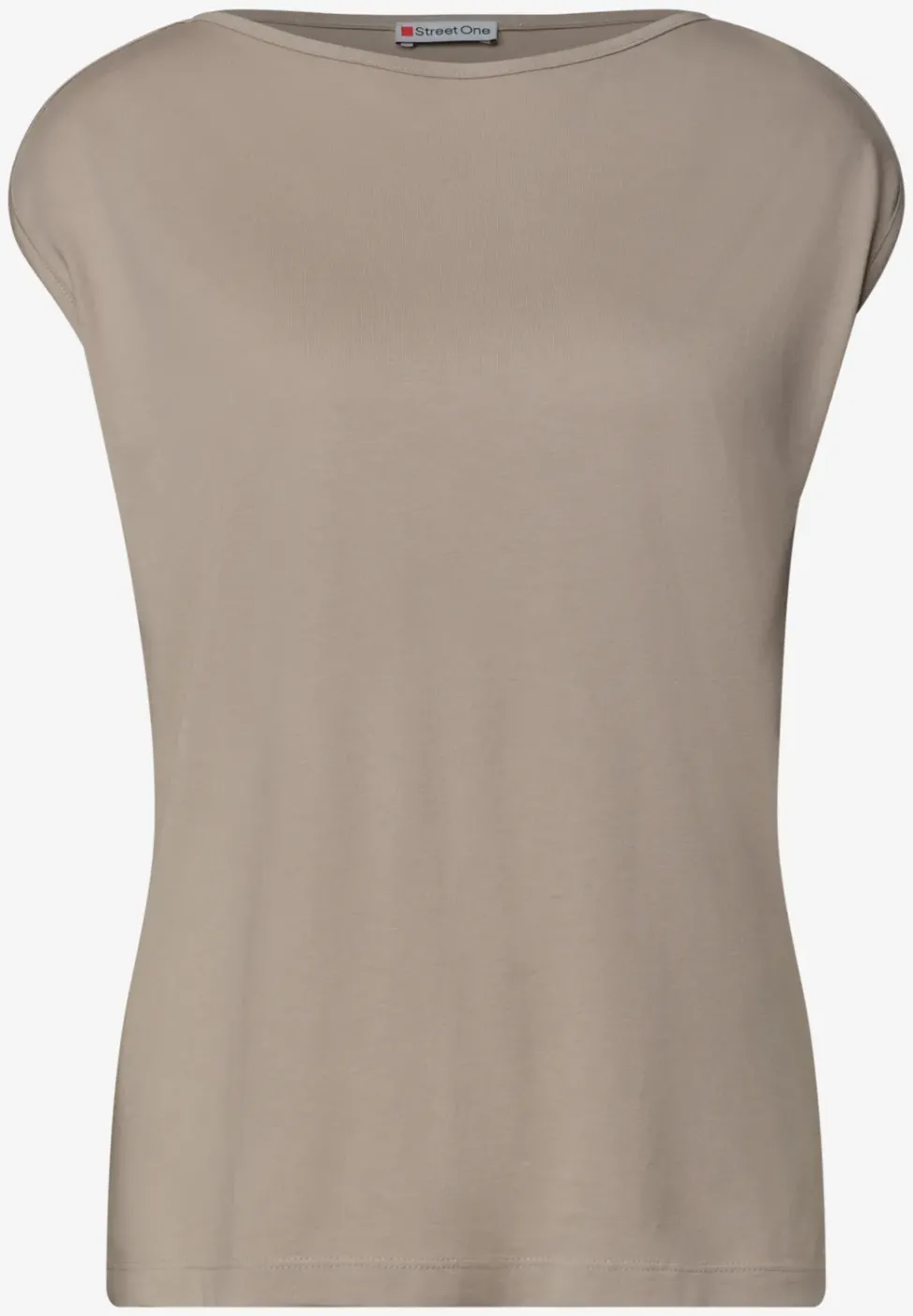 Basic Shirt mit U-Boot-Ausschnitt