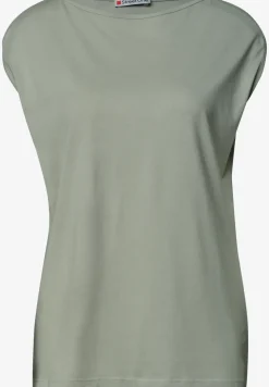 Basic Shirt mit U-Boot-Ausschnitt