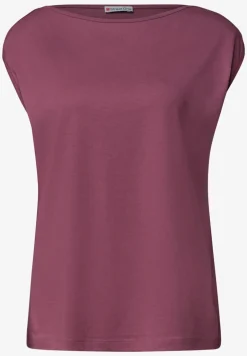 Basic Shirt mit U-Boot-Ausschnitt