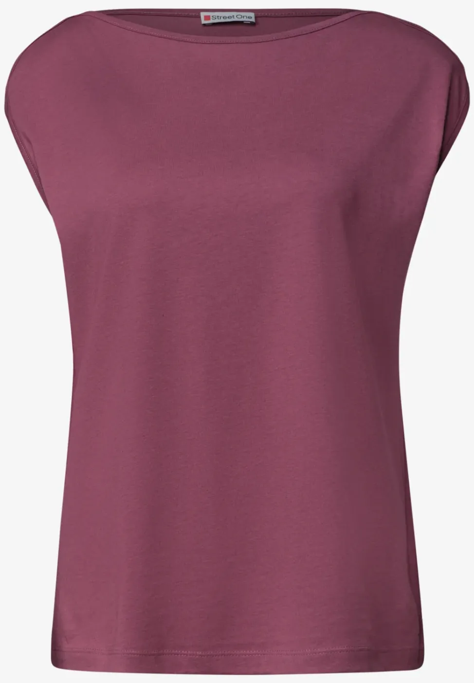 Basic Shirt mit U-Boot-Ausschnitt