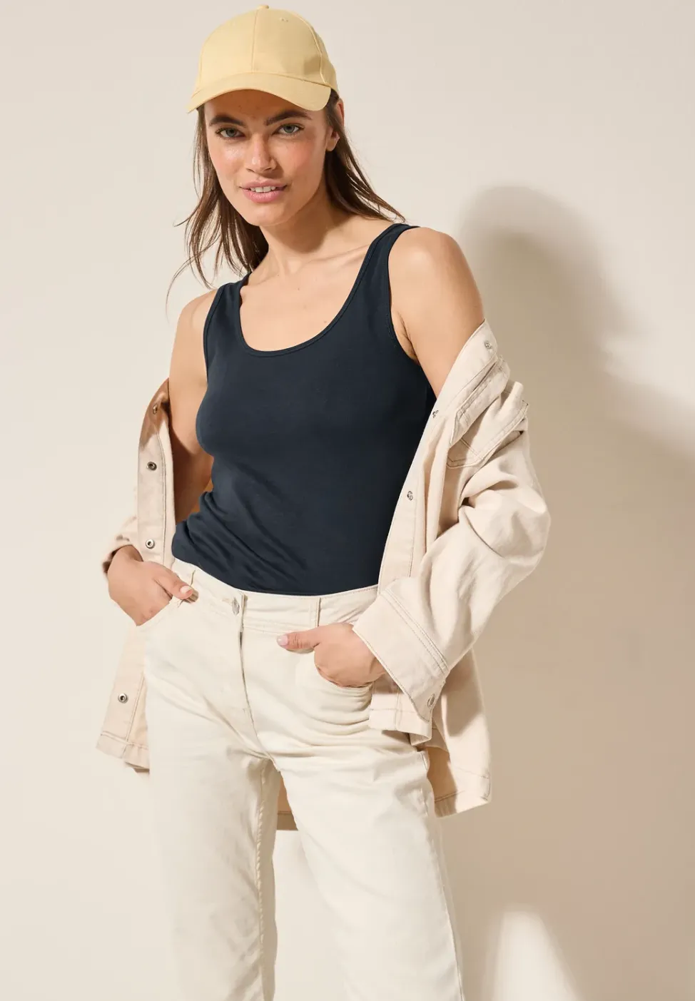 Basic Top aus reiner Baumwolle