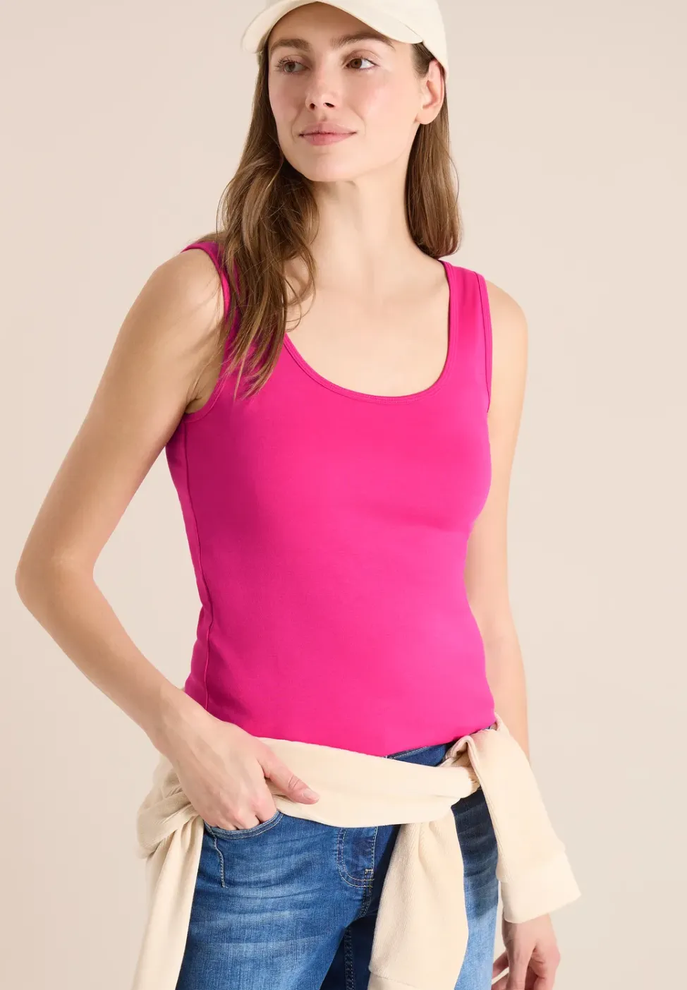 Basic Top aus reiner Baumwolle
