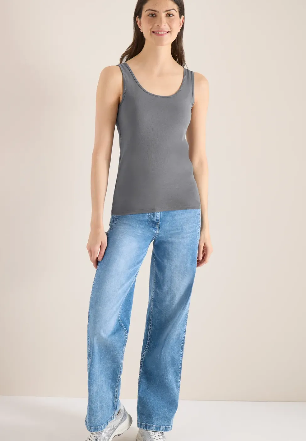 Basic Top aus reiner Baumwolle