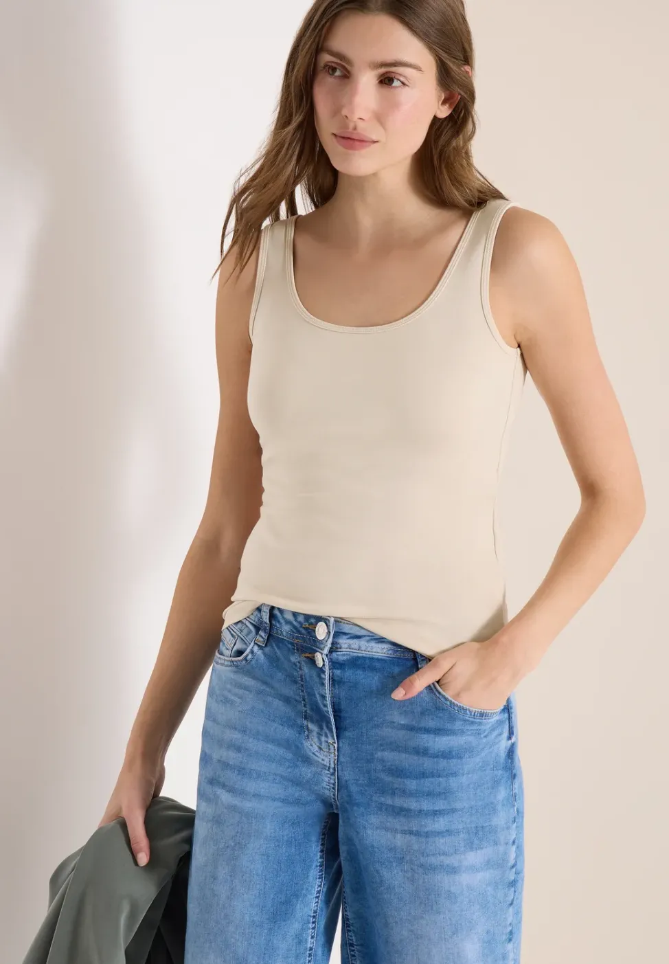 Basic Top aus reiner Baumwolle