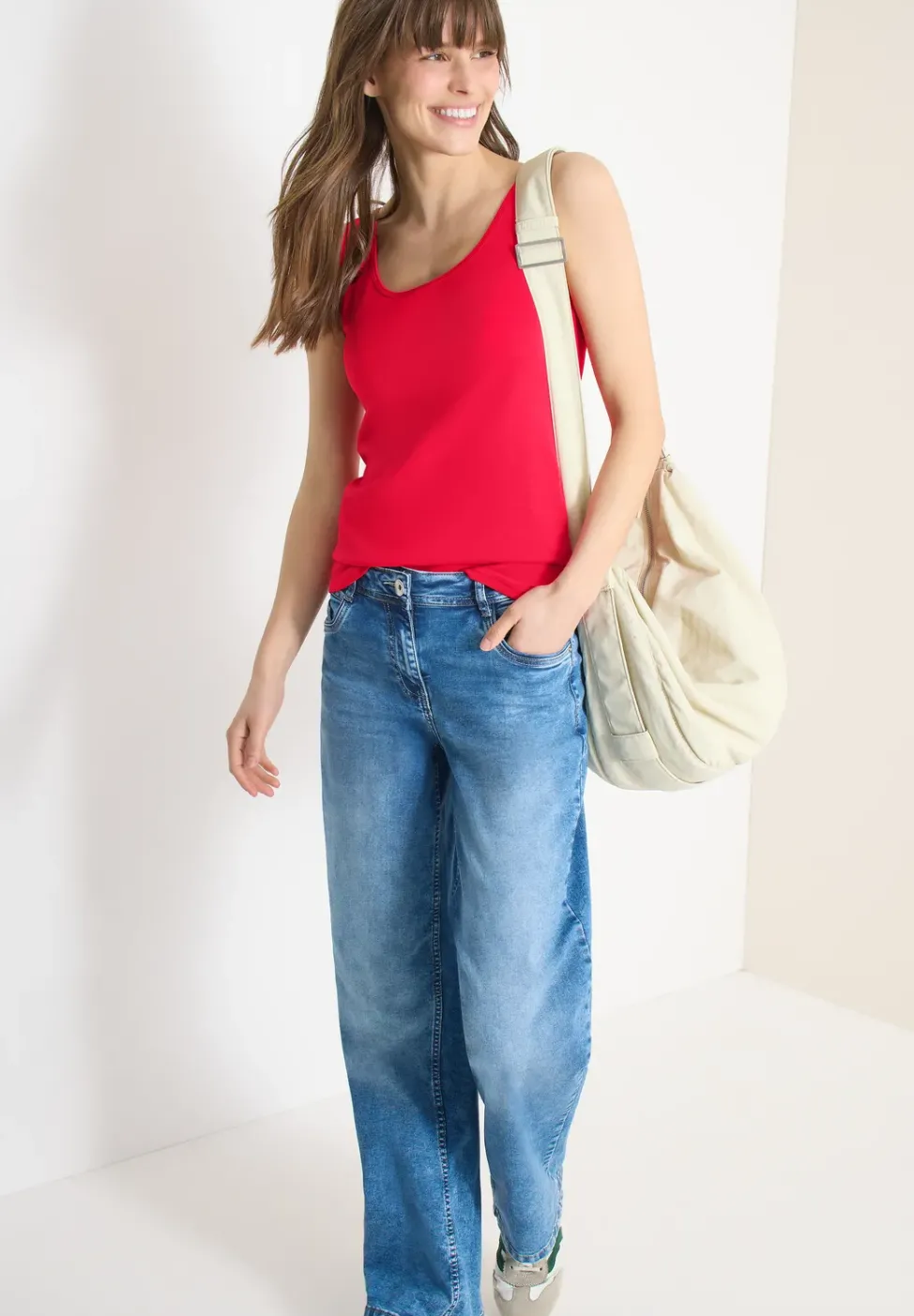 Basic Top aus reiner Baumwolle