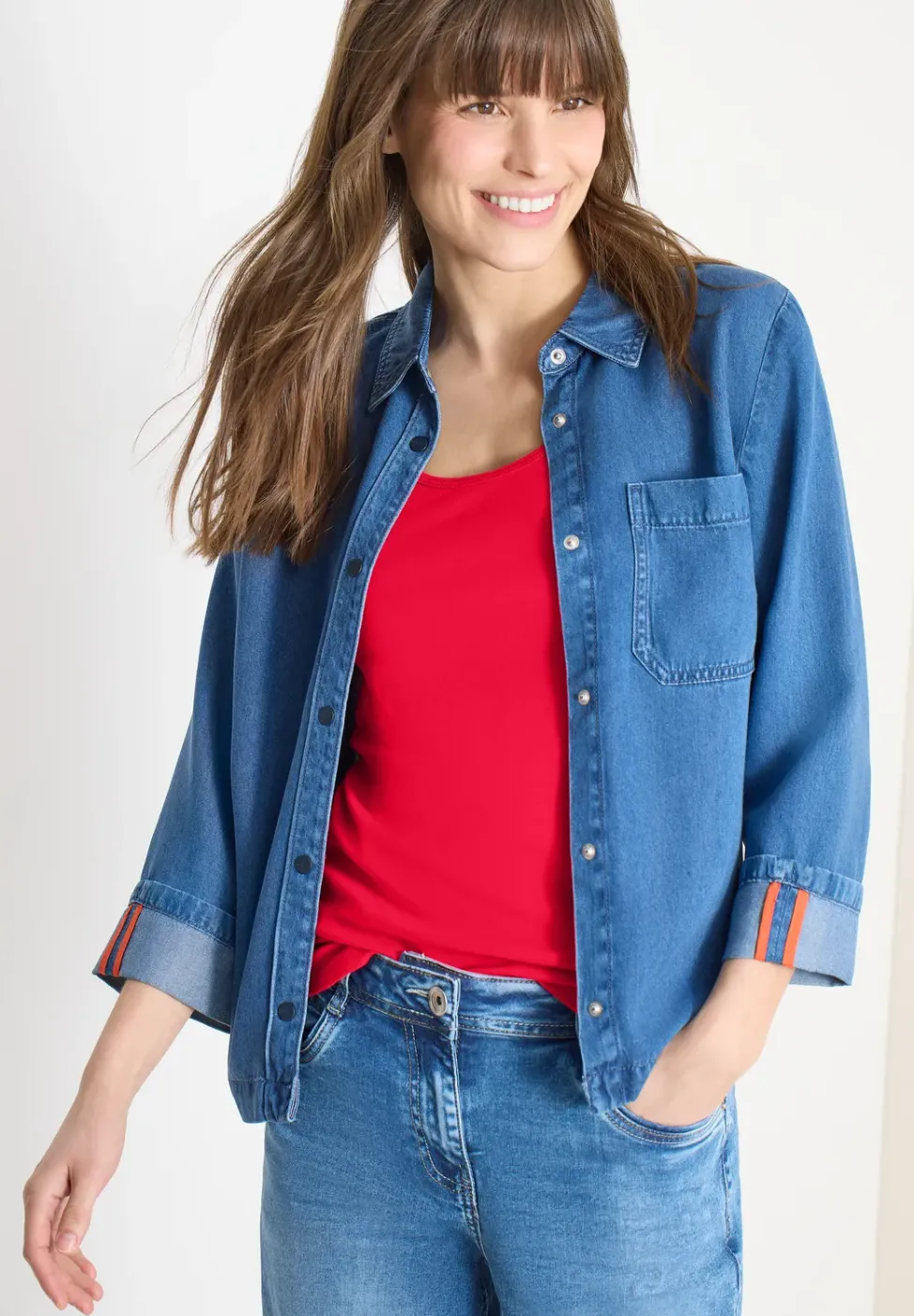Basic Top aus reiner Baumwolle