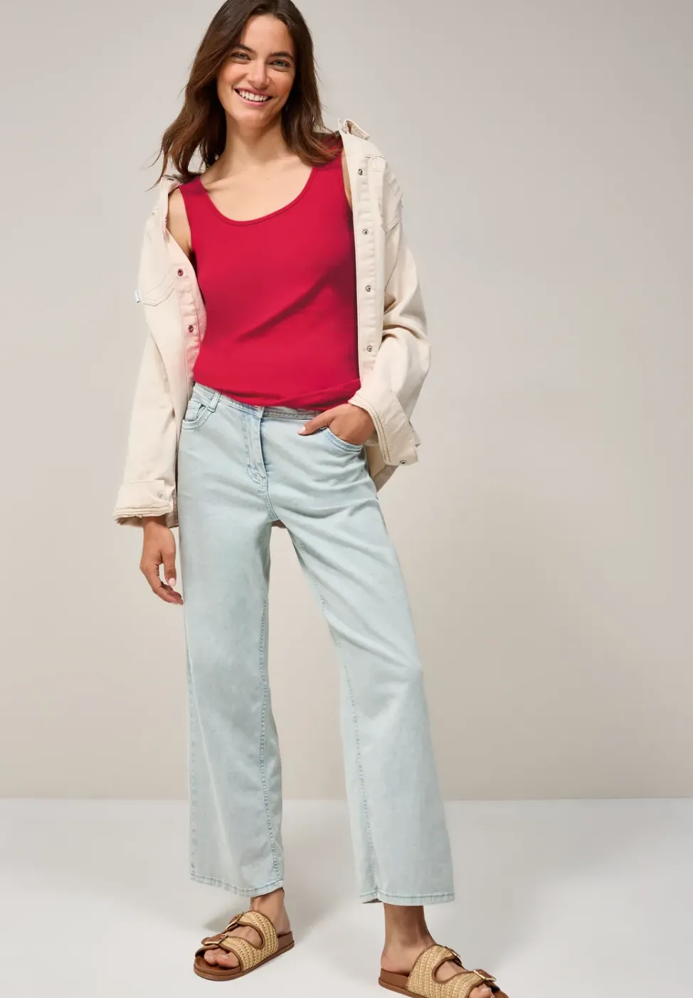 Basic Top aus reiner Baumwolle