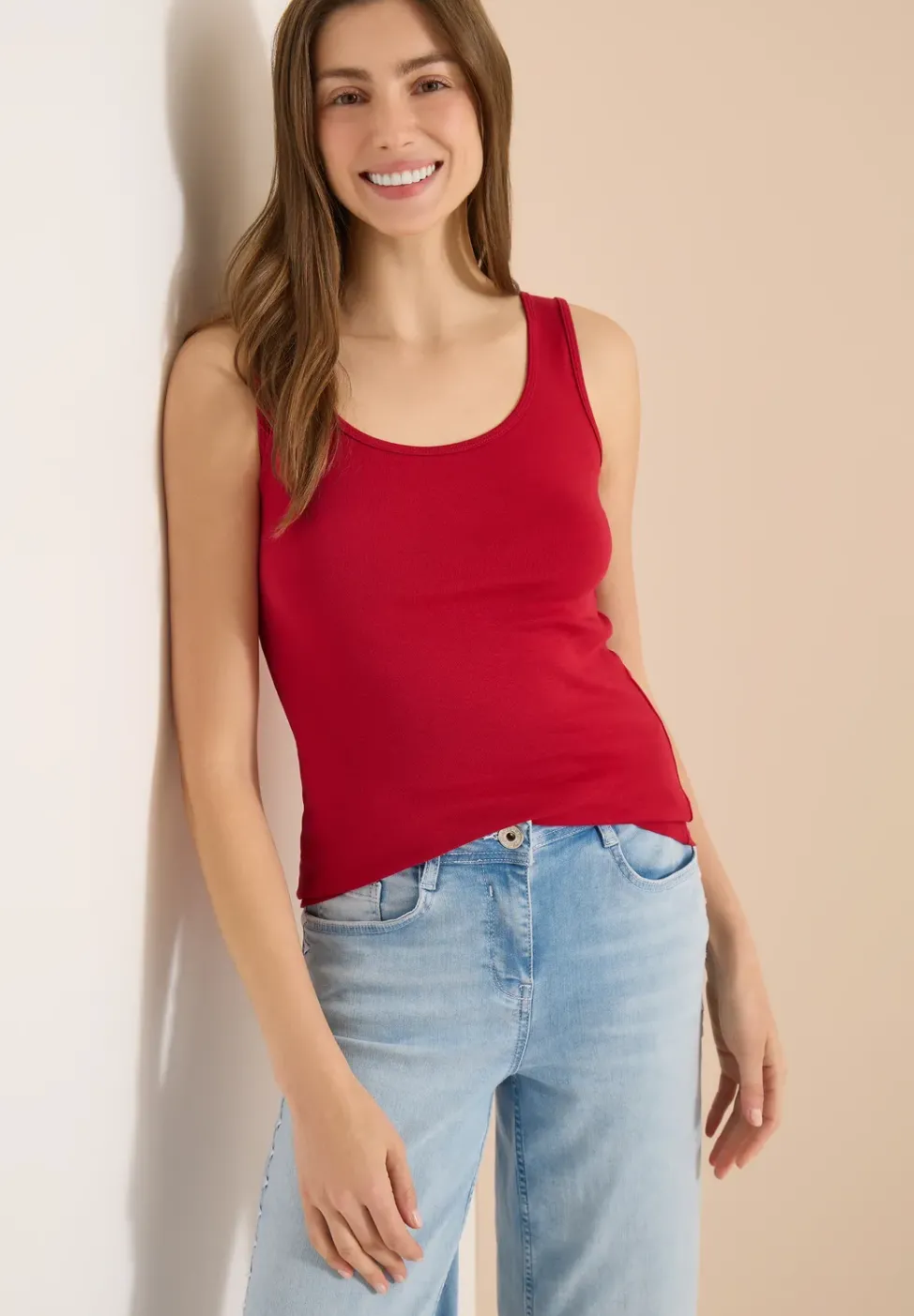 Basic Top aus reiner Baumwolle
