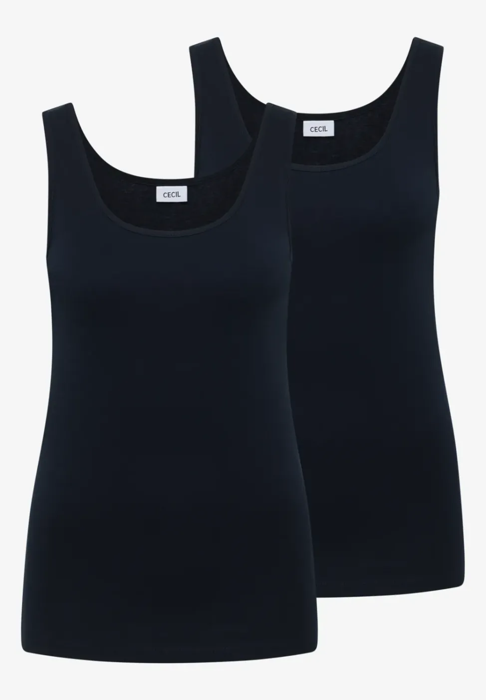 Basic Top mit Rundhals im 2er-Pack