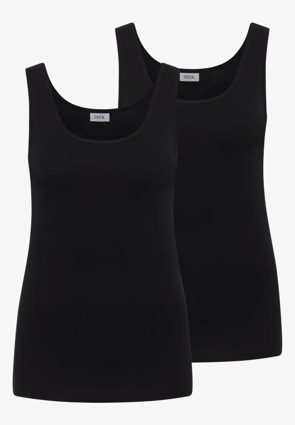 Basic Top mit Rundhals im 2er-Pack