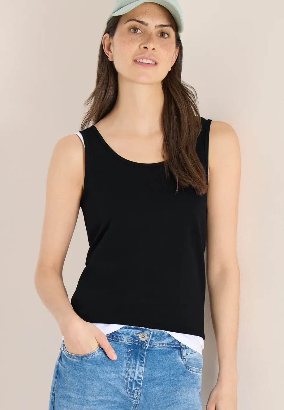Basic Top mit Rundhals im 2er-Pack