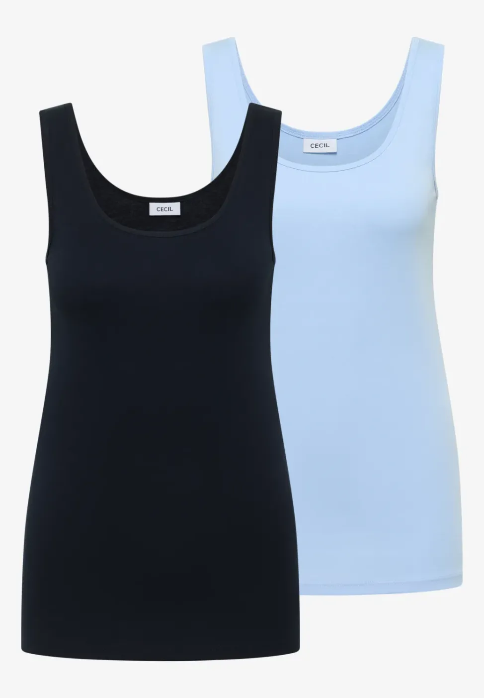 Basic Top mit Rundhals im 2er-Pack