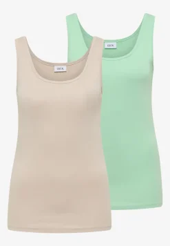 Basic Top mit Rundhals im 2er-Pack