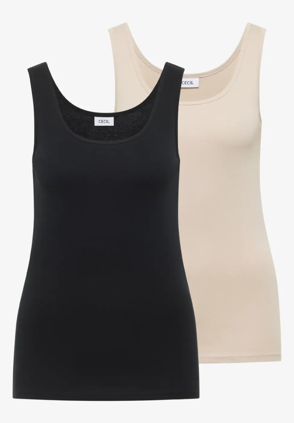 Basic Top mit Rundhals im 2er-Pack