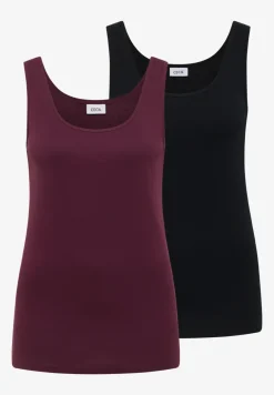 Basic Top mit Rundhals im 2er-Pack