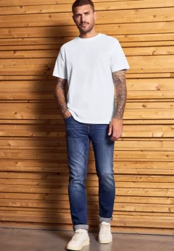 Basic T-Shirt aus reiner Baumwolle