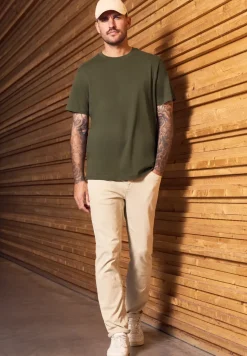 Basic T-Shirt aus reiner Baumwolle
