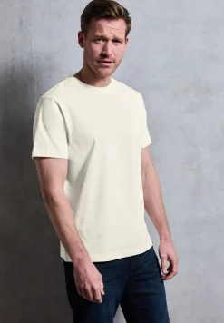 Basic T-Shirt aus reiner Baumwolle