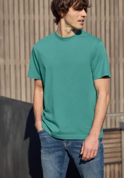 Basic T-Shirt aus reiner Baumwolle