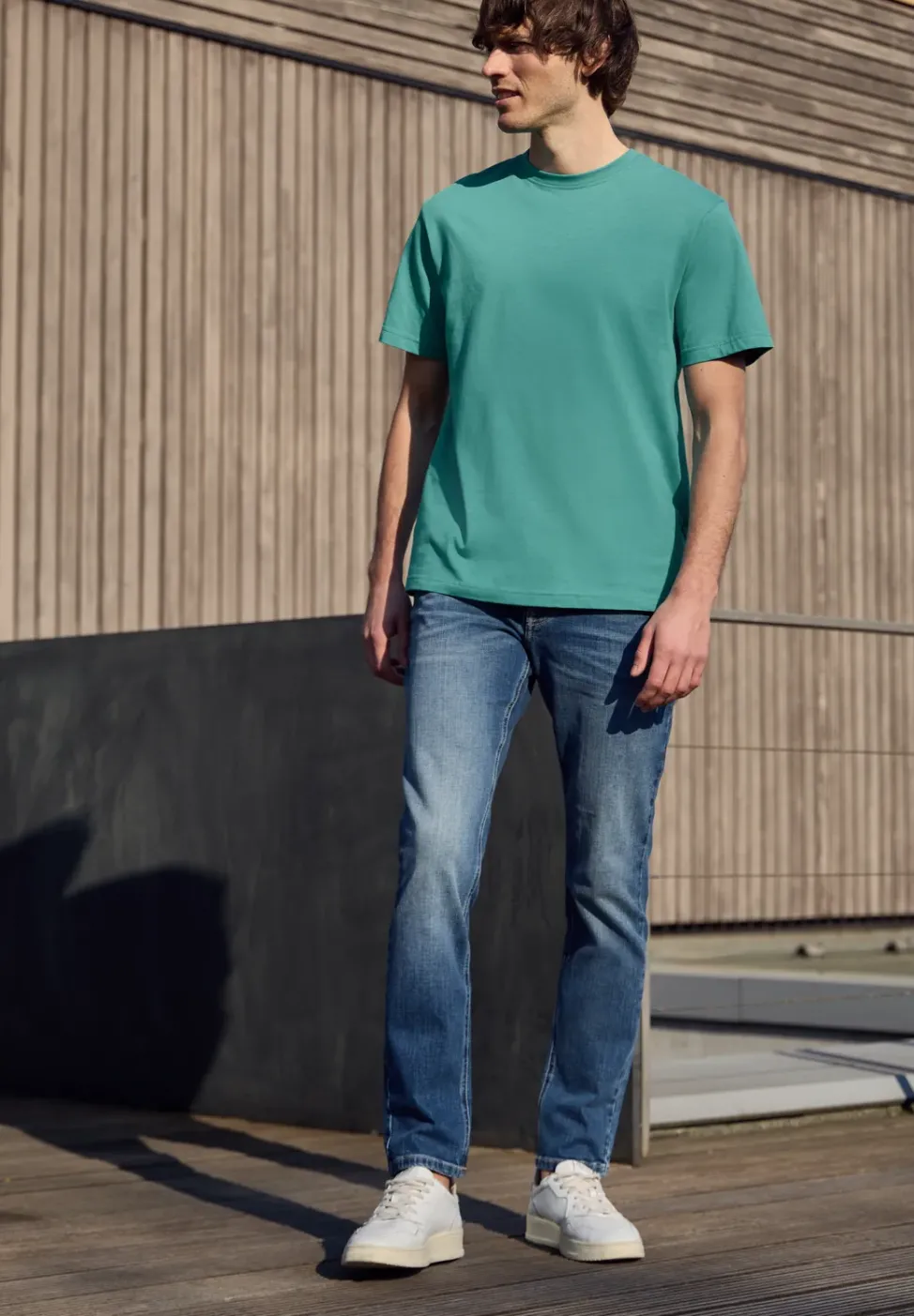 Basic T-Shirt aus reiner Baumwolle