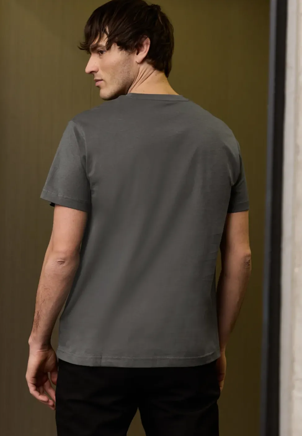 Basic T-Shirt aus reiner Baumwolle