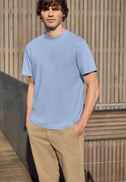 Basic T-Shirt aus reiner Baumwolle