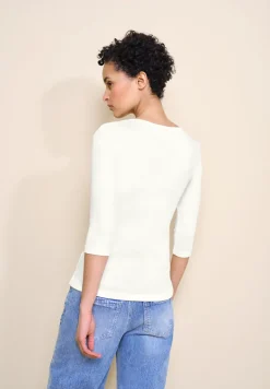 Basic T-Shirt mit 3/4 Arm