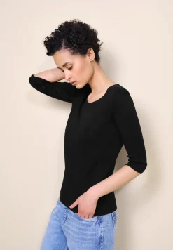 Basic T-Shirt mit 3/4 Arm